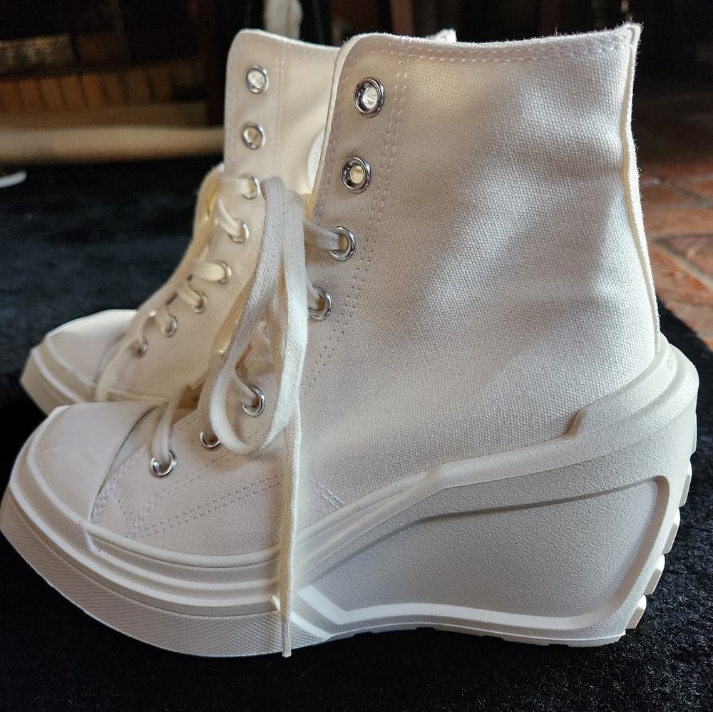 CONVERSE WOMAN CHUCK 70 WHITE  DE LUXE WEDGE A06479C